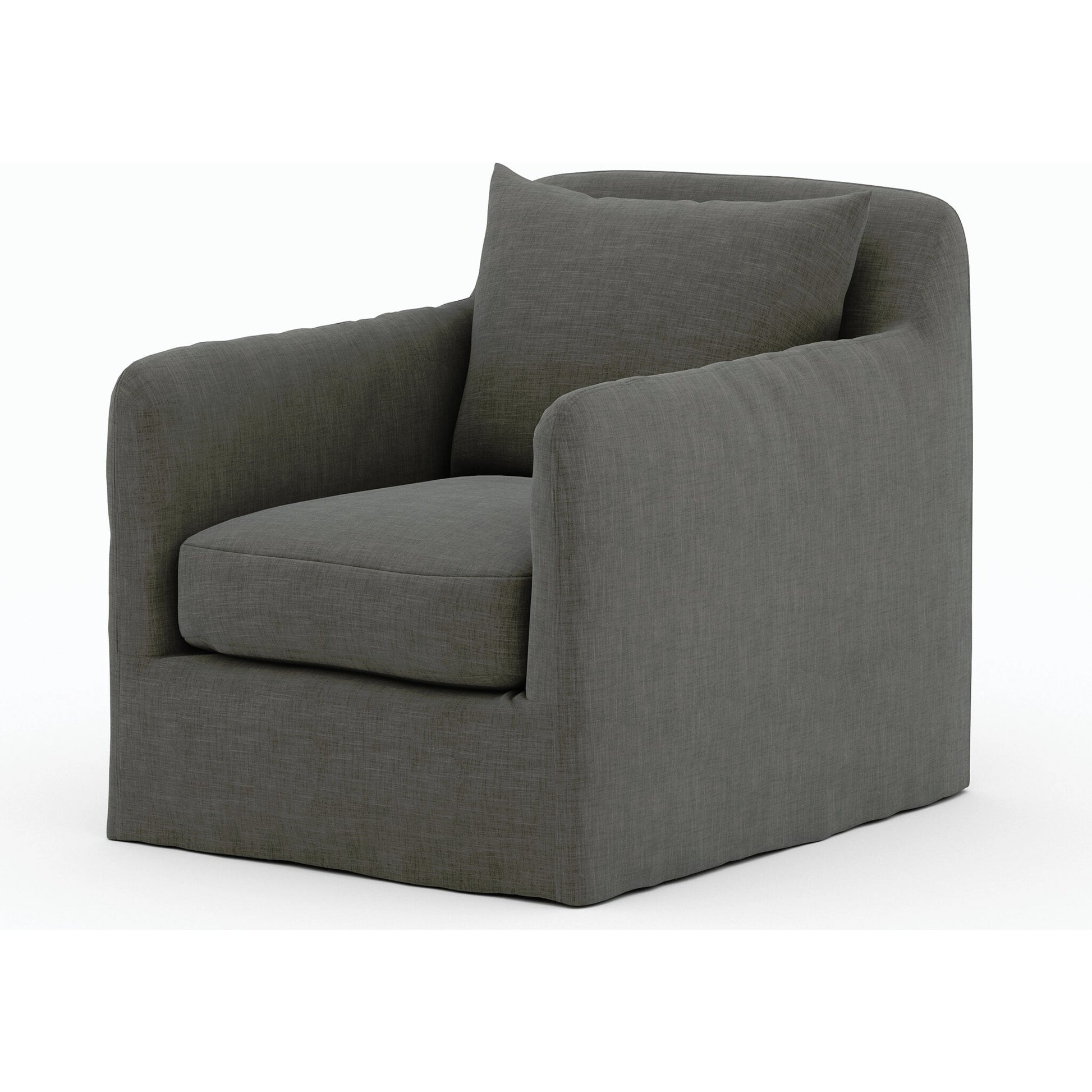 Dade Outdoor Swivel Chair by Four Hands. Made from 100% olefin, aluminum in a modern style.