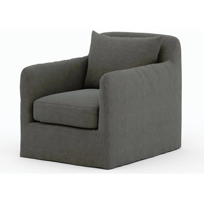 Dade Outdoor Swivel Chair by Four Hands. Made from 100% olefin, aluminum in a modern style.