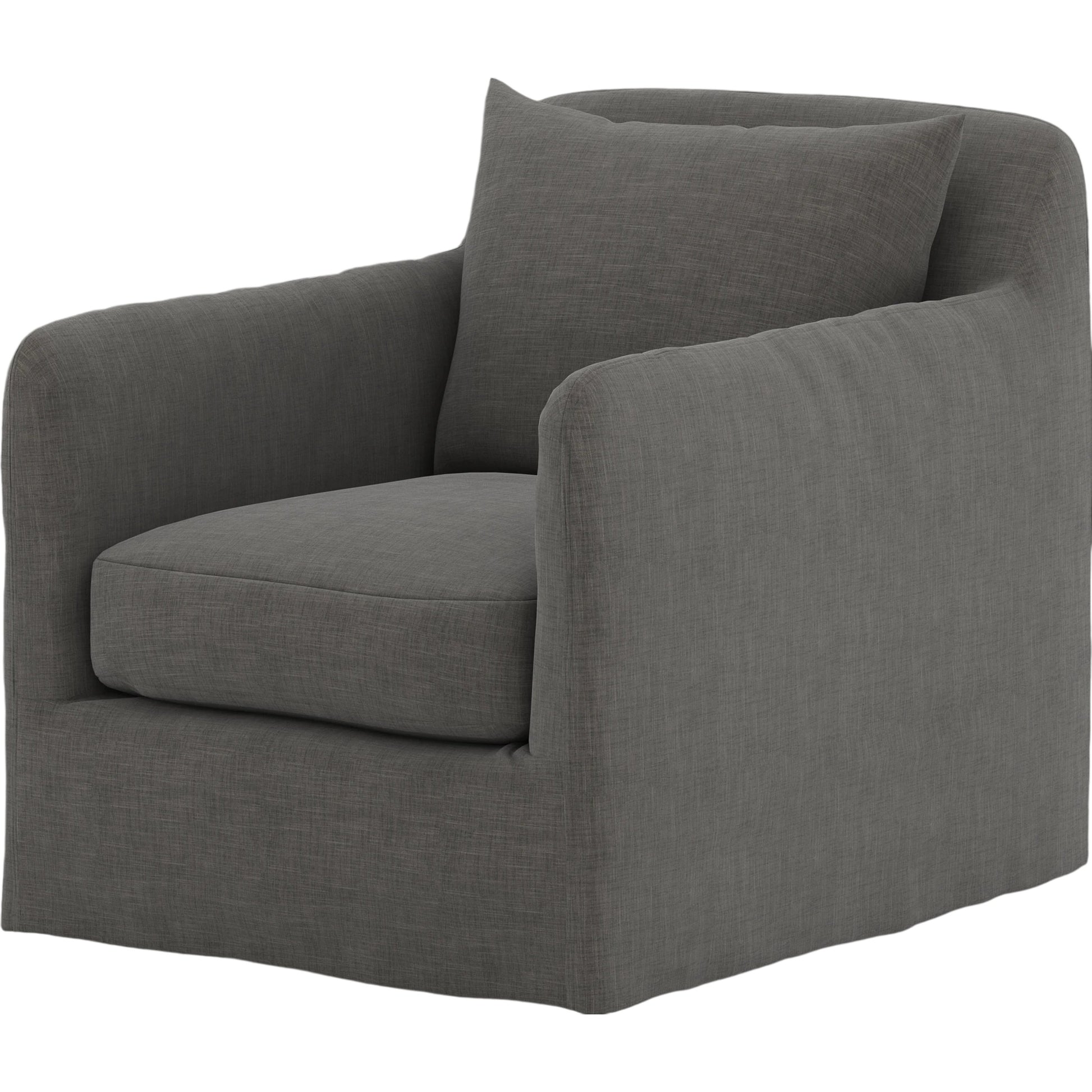 Dade Outdoor Swivel Chair by Four Hands. Made from 100% olefin, aluminum in a modern style.