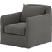 Dade Outdoor Swivel Chair by Four Hands. Made from 100% olefin, aluminum in a modern style.