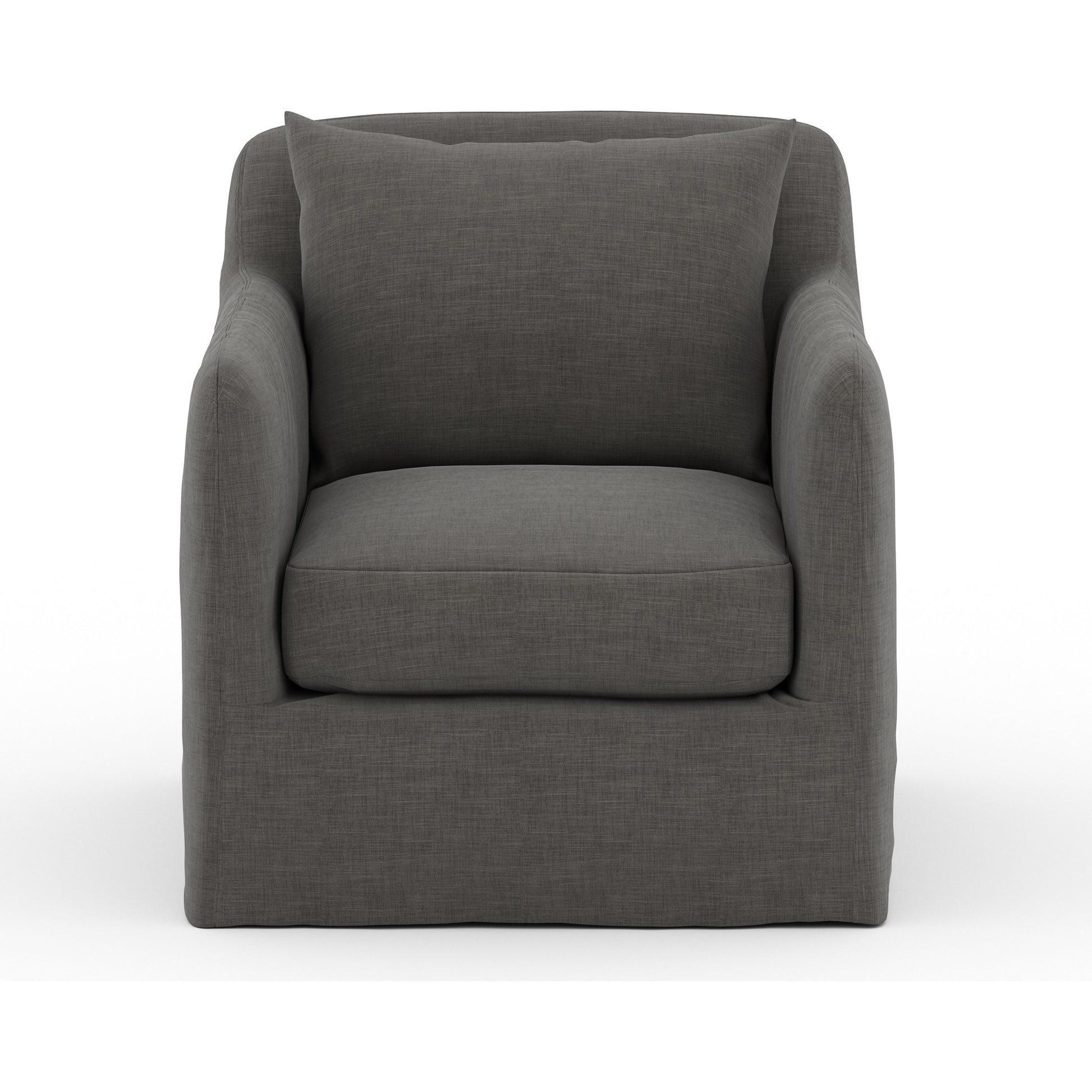Dade Outdoor Swivel Chair by Four Hands. Made from 100% olefin, aluminum in a modern style.