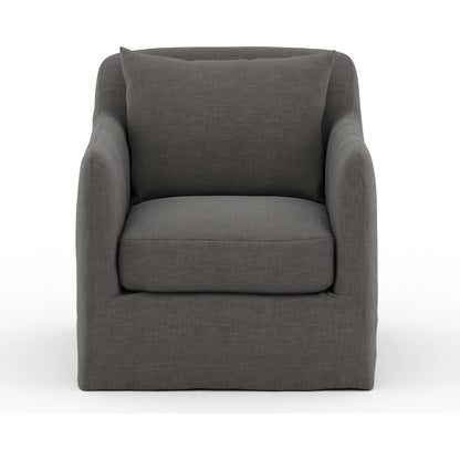 Dade Outdoor Swivel Chair by Four Hands. Made from 100% olefin, aluminum in a modern style.