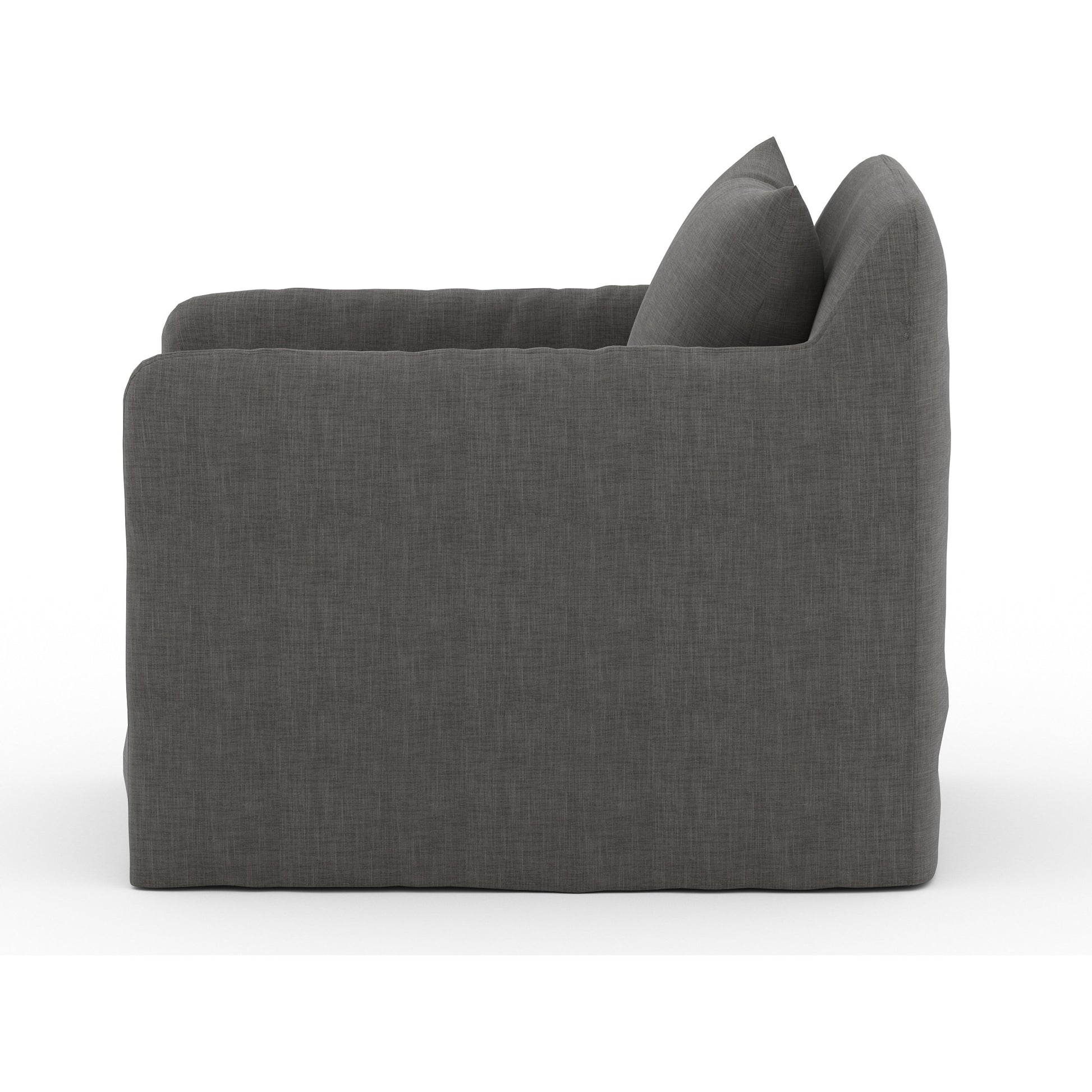 Dade Outdoor Swivel Chair by Four Hands. Made from 100% olefin, aluminum in a modern style.