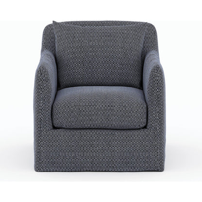 Dade Outdoor Swivel Chair by Four Hands. Made from 100% olefin, aluminum in a modern style.