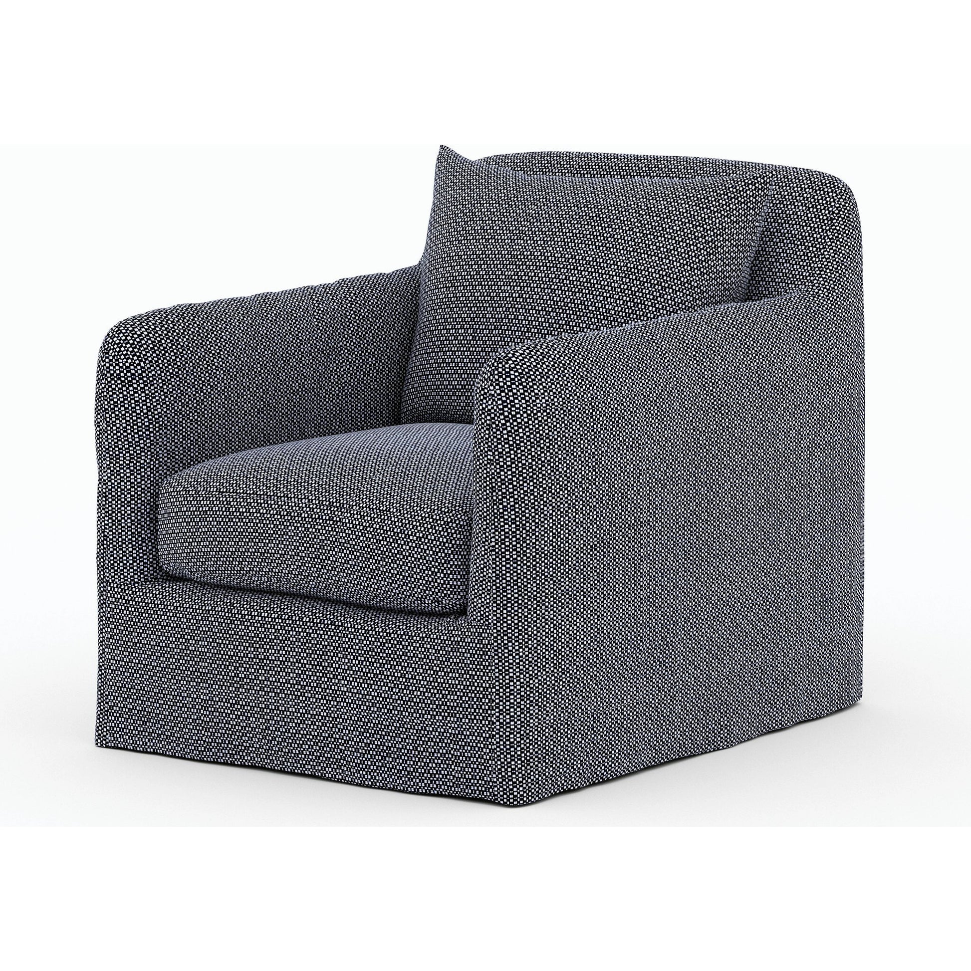 Dade Outdoor Swivel Chair by Four Hands. Made from 100% olefin, aluminum in a modern style.