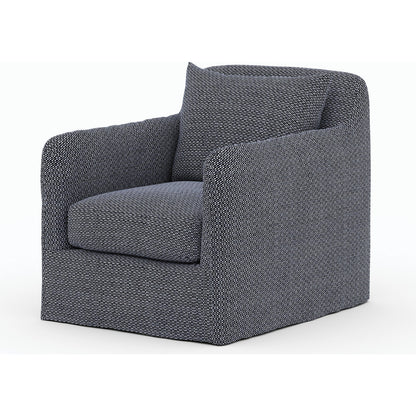Dade Outdoor Swivel Chair by Four Hands. Made from 100% olefin, aluminum in a modern style.