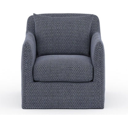 Dade Outdoor Swivel Chair by Four Hands. Made from 100% olefin, aluminum in a modern style.