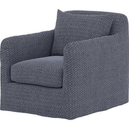 Dade Outdoor Swivel Chair by Four Hands. Made from 100% olefin, aluminum in a modern style.