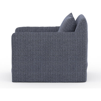 Dade Outdoor Swivel Chair by Four Hands. Made from 100% olefin, aluminum in a modern style.