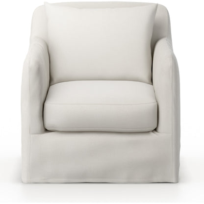 Dade Outdoor Swivel Chair by Four Hands. Made from 100% olefin, aluminum in a modern style.