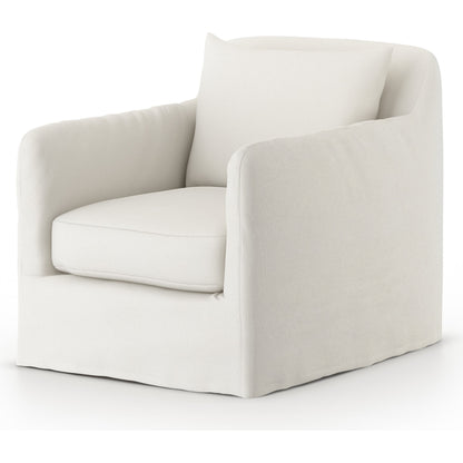 Dade Outdoor Swivel Chair by Four Hands. Made from 100% olefin, aluminum in a modern style.