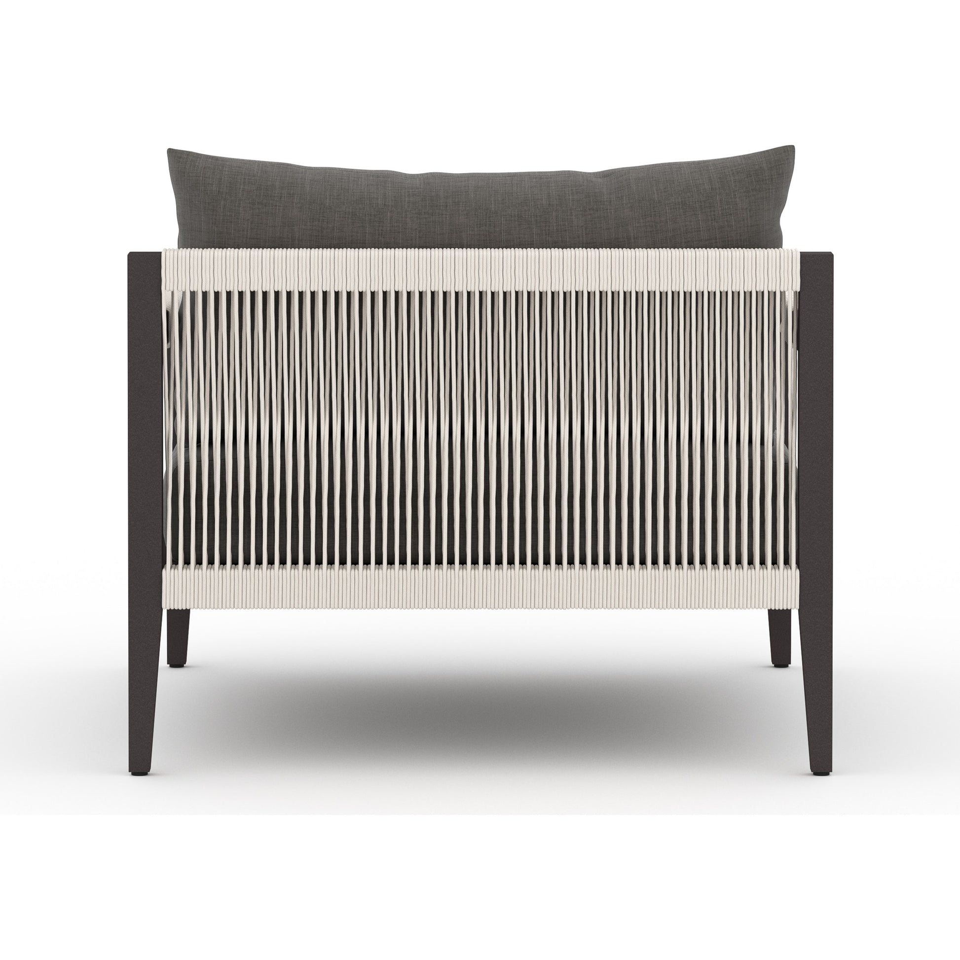 Sherwood Outdoor Chair, Bronze by Four Hands in bronze. Made from 100% olefin, aluminum, 100% polypropylene in a modern style.