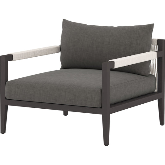 001 SI-1716712,SI-1716715 | Additional Silo | Sherwood Outdoor Chair, Bronze by Four Hands in bronze. Made from 100% olefin, aluminum, 100% polypropylene in a modern style.