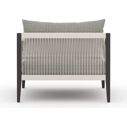 Sherwood Outdoor Chair, Bronze by Four Hands in bronze. Made from 100% olefin, aluminum, 100% polypropylene in a modern style.