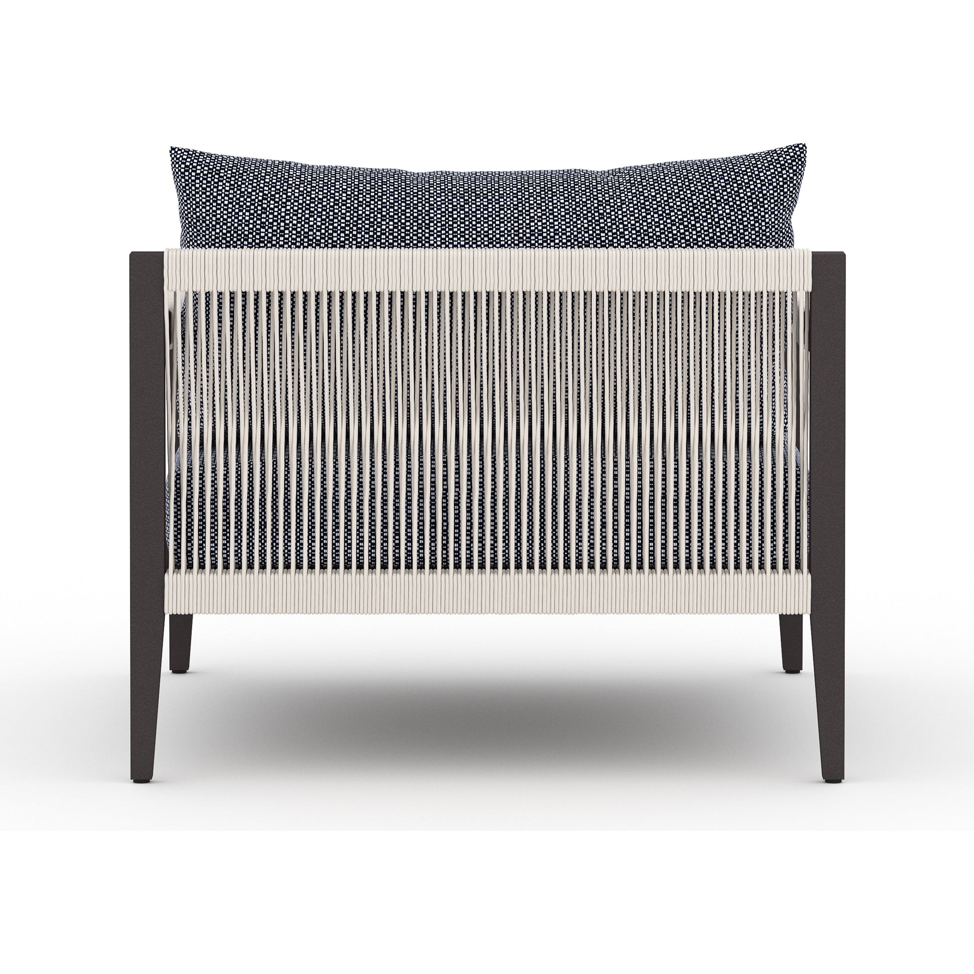 Sherwood Outdoor Chair, Bronze by Four Hands in bronze. Made from 100% olefin, aluminum, 100% polypropylene in a modern style.