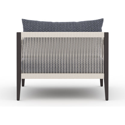 Sherwood Outdoor Chair, Bronze by Four Hands in bronze. Made from 100% olefin, aluminum, 100% polypropylene in a modern style.
