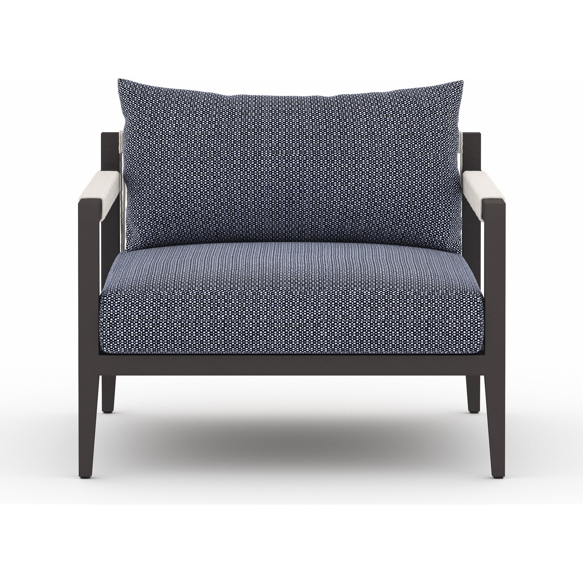 Sherwood Outdoor Chair, Bronze by Four Hands in bronze. Made from 100% olefin, aluminum, 100% polypropylene in a modern style.