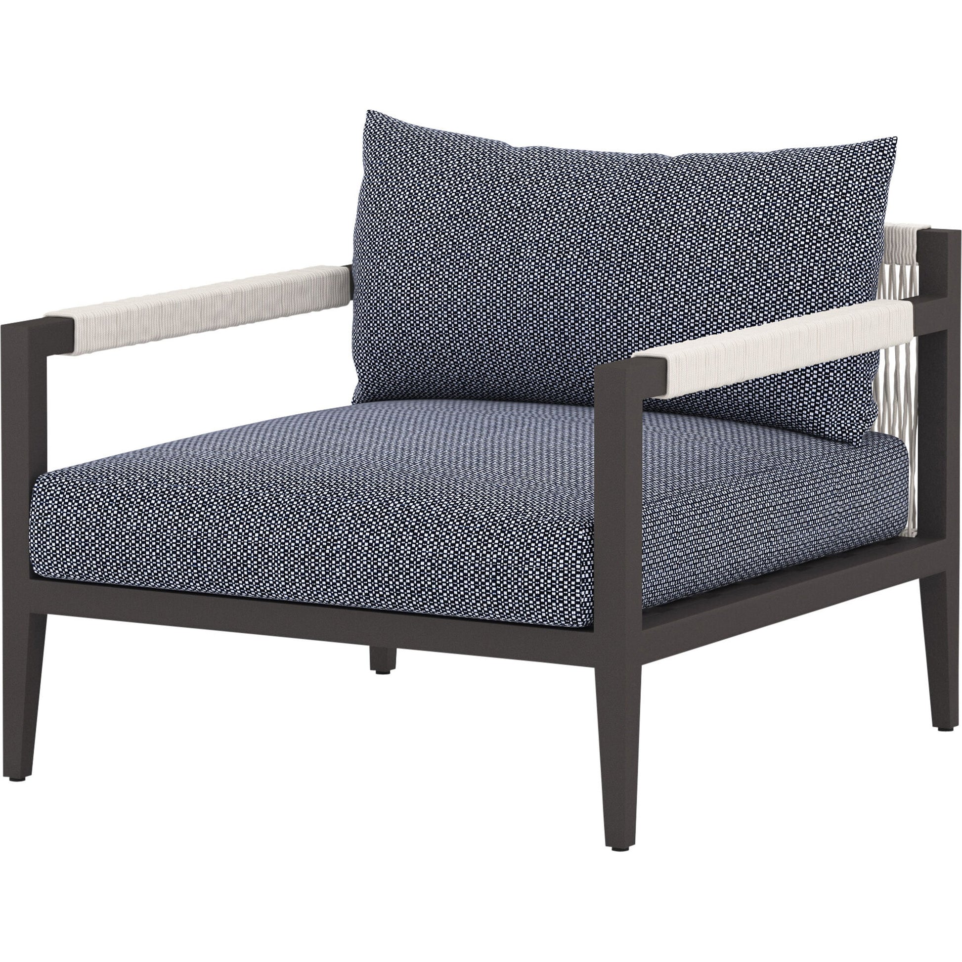 Sherwood Outdoor Chair, Bronze by Four Hands in bronze. Made from 100% olefin, aluminum, 100% polypropylene in a modern style.