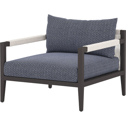 Sherwood Outdoor Chair, Bronze by Four Hands in bronze. Made from 100% olefin, aluminum, 100% polypropylene in a modern style.