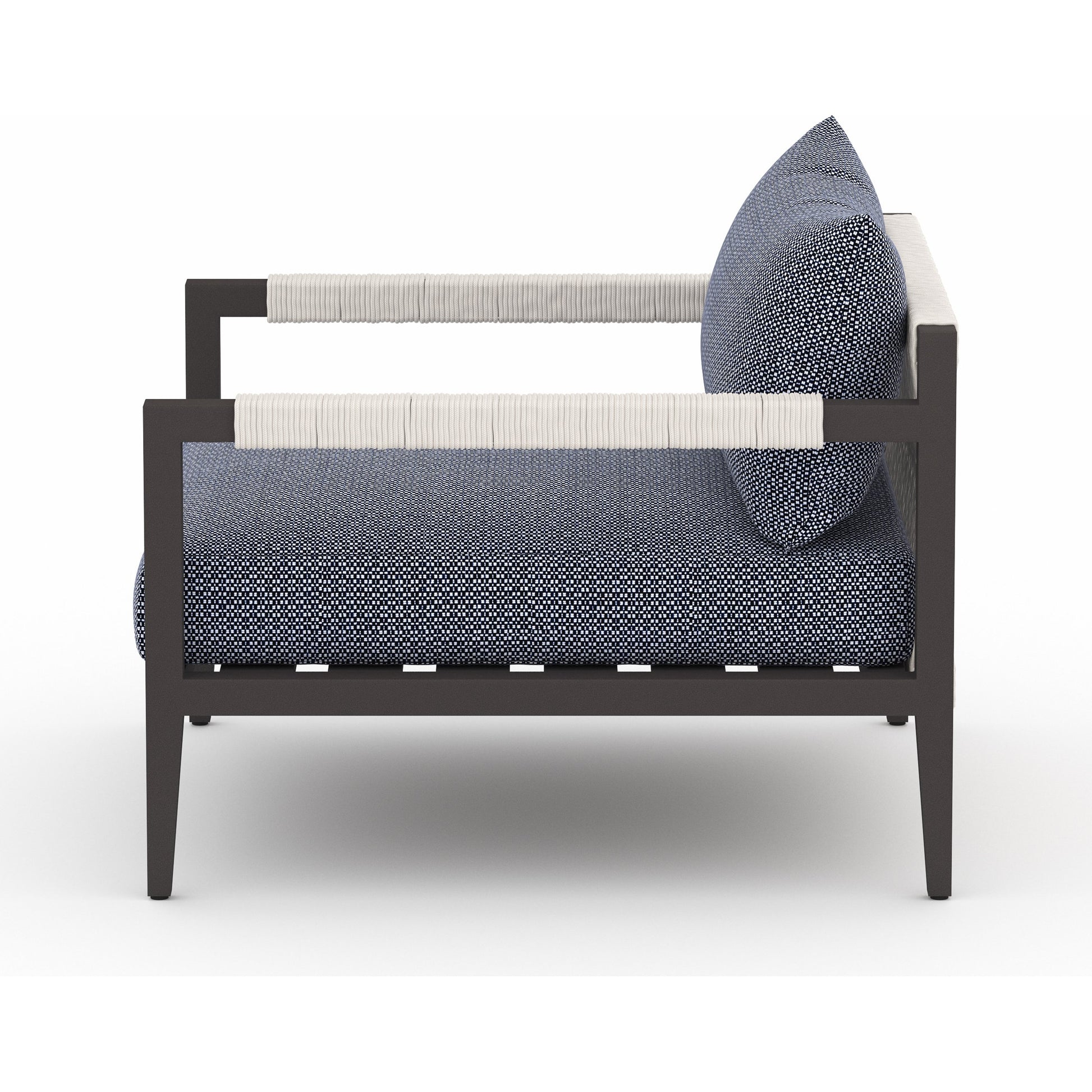 Sherwood Outdoor Chair, Bronze by Four Hands in bronze. Made from 100% olefin, aluminum, 100% polypropylene in a modern style.