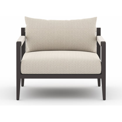 Sherwood Outdoor Chair, Bronze by Four Hands in bronze. Made from 100% olefin, aluminum, 100% polypropylene in a modern style.