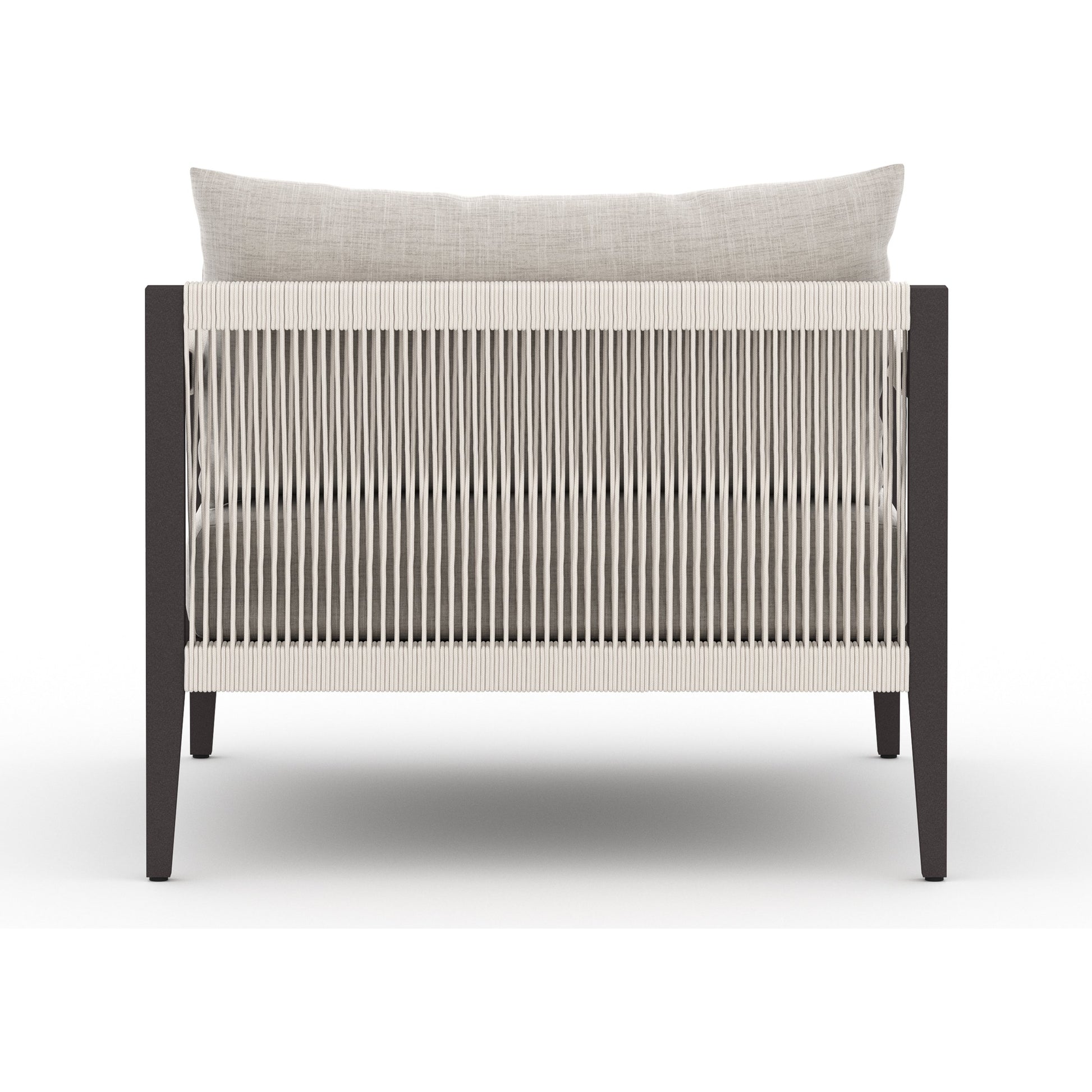Sherwood Outdoor Chair, Bronze by Four Hands in bronze. Made from 100% olefin, aluminum, 100% polypropylene in a modern style.