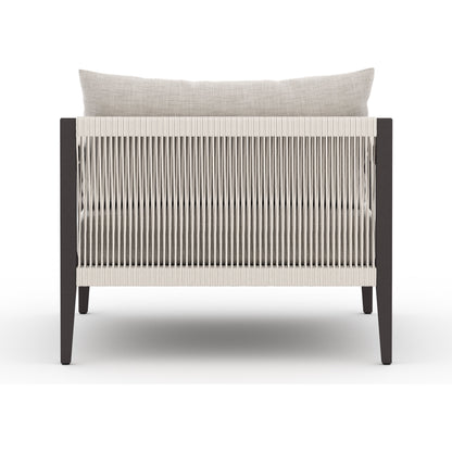 Sherwood Outdoor Chair, Bronze by Four Hands in bronze. Made from 100% olefin, aluminum, 100% polypropylene in a modern style.