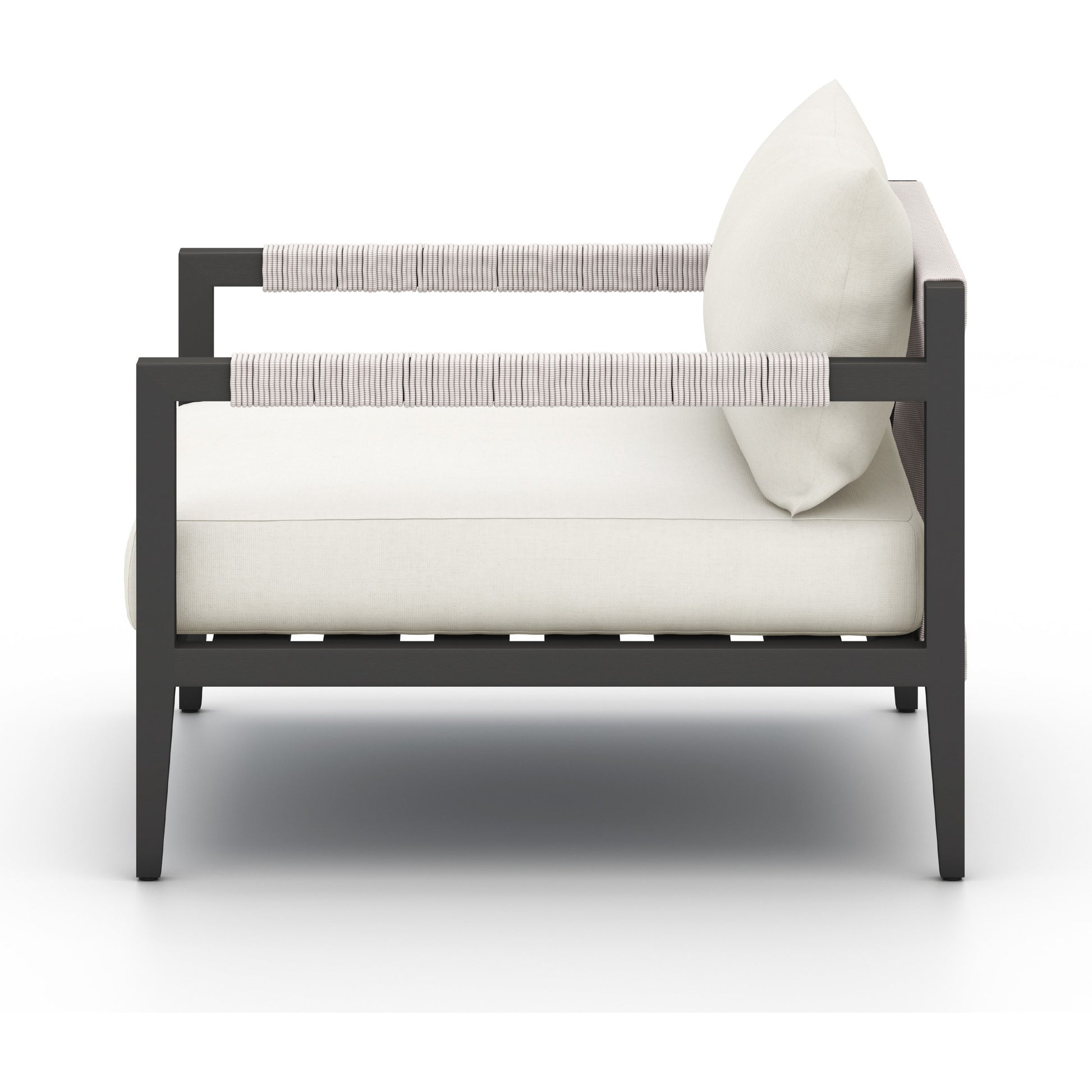 Sherwood Outdoor Chair, Bronze by Four Hands in bronze. Made from 100% olefin, aluminum, 100% polypropylene in a modern style.