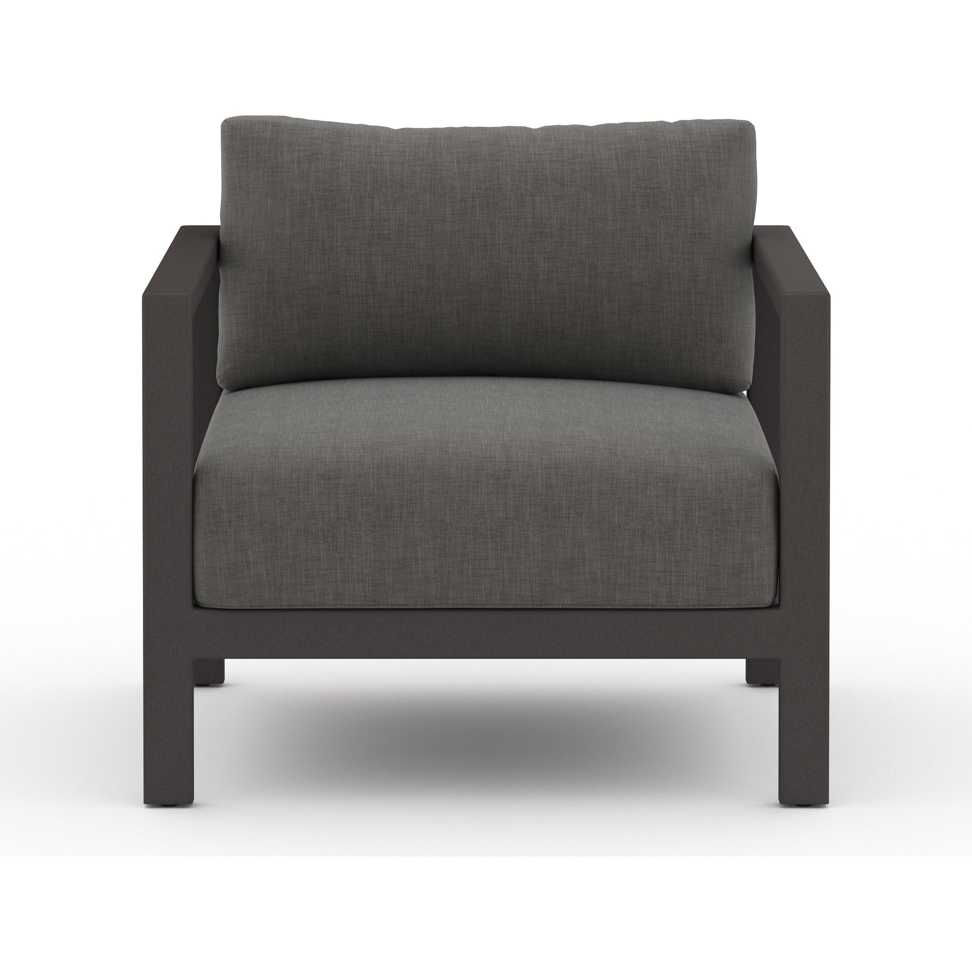 Sonoma Outdoor Chair by Four Hands. Made from 100% olefin, aluminum, 100% polypropylene in a coastal style.