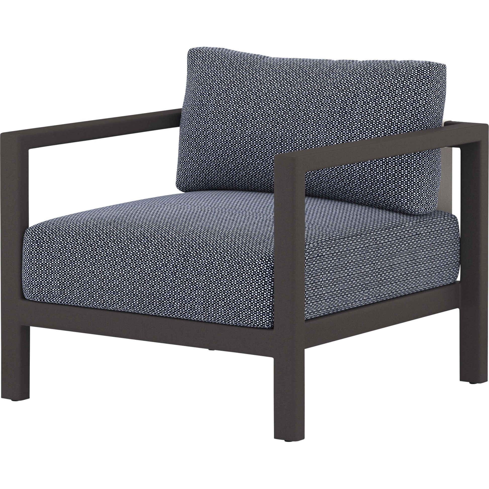 Sonoma Outdoor Chair by Four Hands. Made from 100% olefin, aluminum, 100% polypropylene in a coastal style.