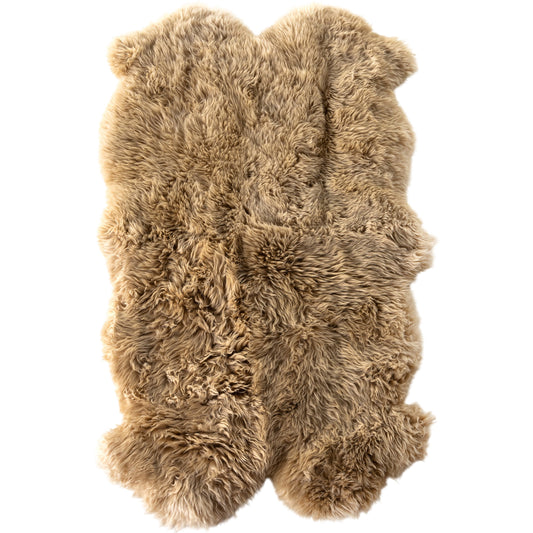 Lalo Lambskin Rug by Four Hands. Made from shearling in a unique style.