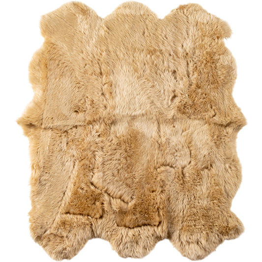 Lalo Lambskin Rug by Four Hands. Made from shearling in a unique style.