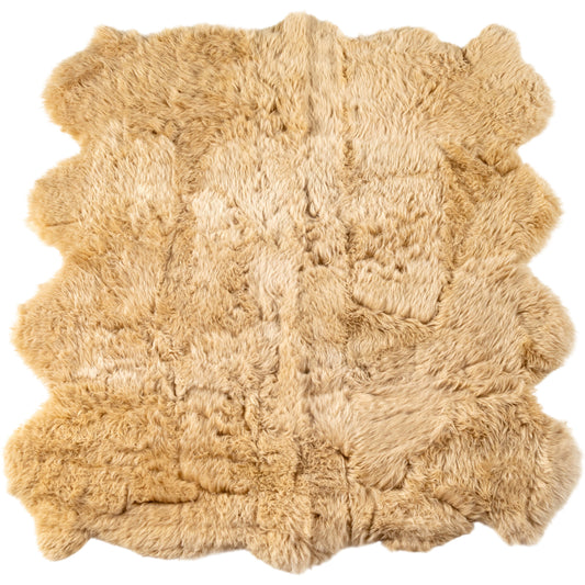 Lalo Lambskin Rug by Four Hands. Made from shearling in a unique style.