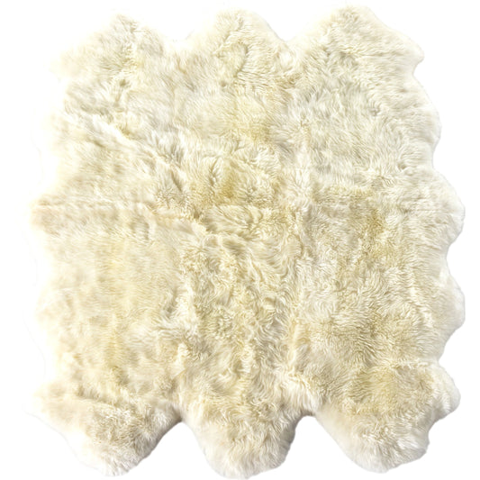 Lalo Lambskin Rug by Four Hands. Made from shearling in a unique style.