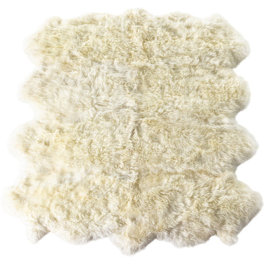 Lalo Lambskin Rug by Four Hands. Made from shearling in a unique style.