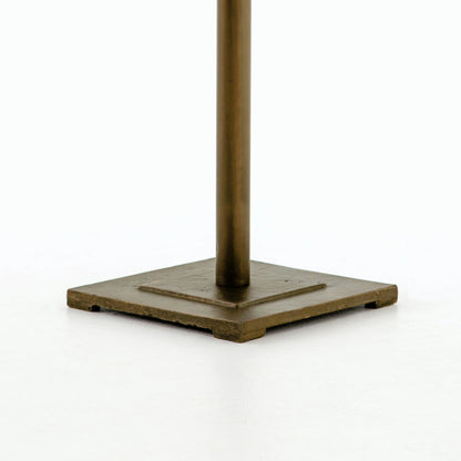 Fannin Bar Table by Four Hands in aged brass. Made from iron in a modern style.