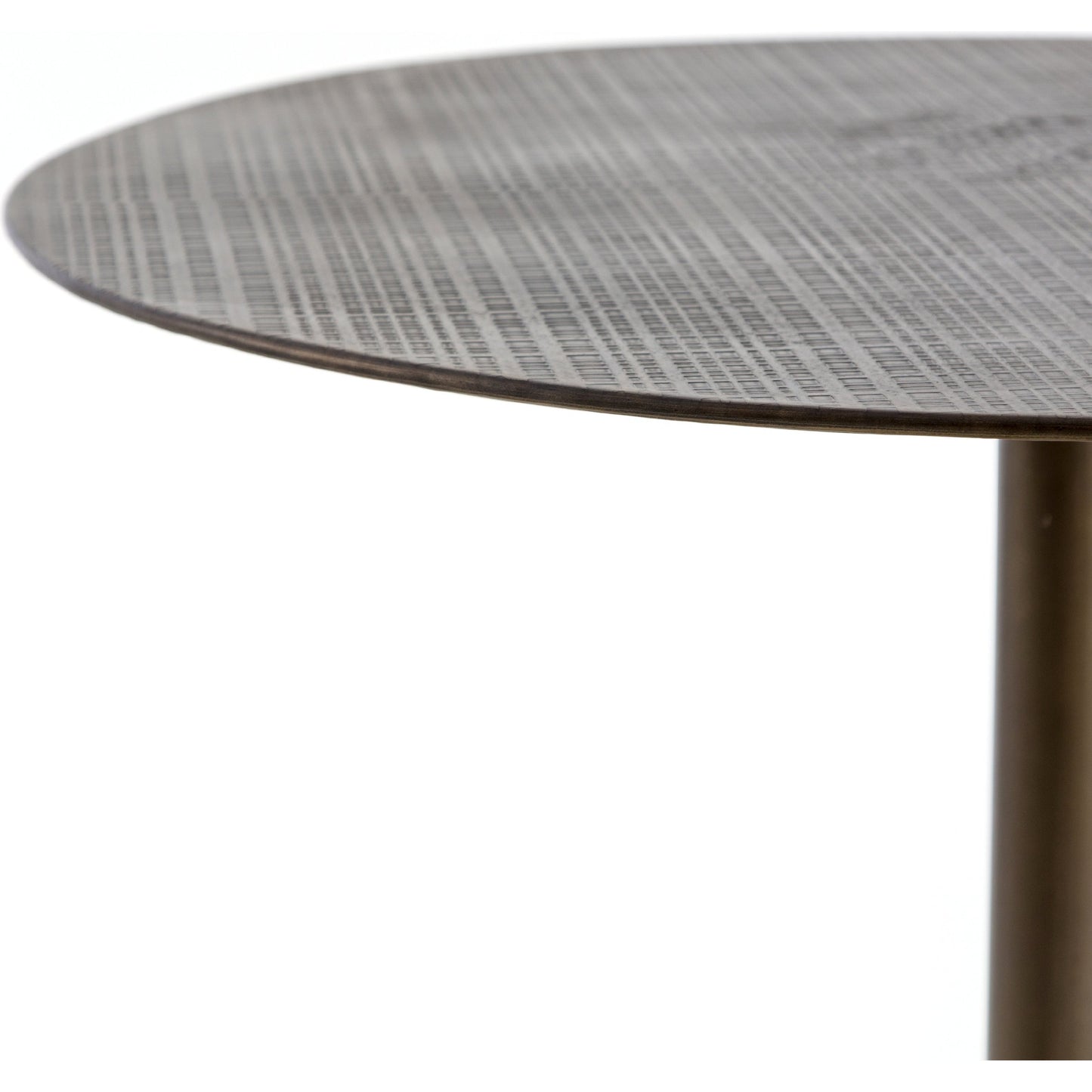 006 SI-1798664 | Additional Silo | Fannin Bar Table by Four Hands in aged brass. Made from iron in a modern style.