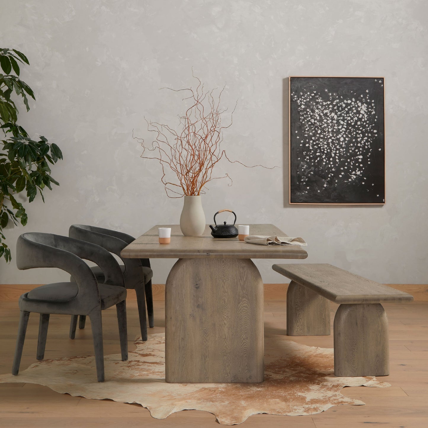 059 SI-1797405 | Lifestyle | Hawkins Dining Chair by Four Hands. Made from unique in a modern style.