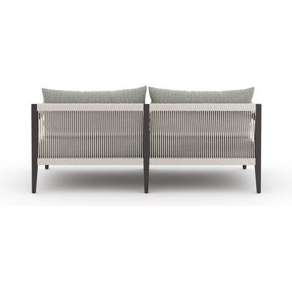 Sherwood Outdoor Sofa, Bronze by Four Hands. Made from 100% olefin, aluminum, 100% polypropylene in a modern style.