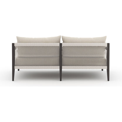 Sherwood Outdoor Sofa, Bronze by Four Hands. Made from 100% olefin, aluminum, 100% polypropylene in a modern style.