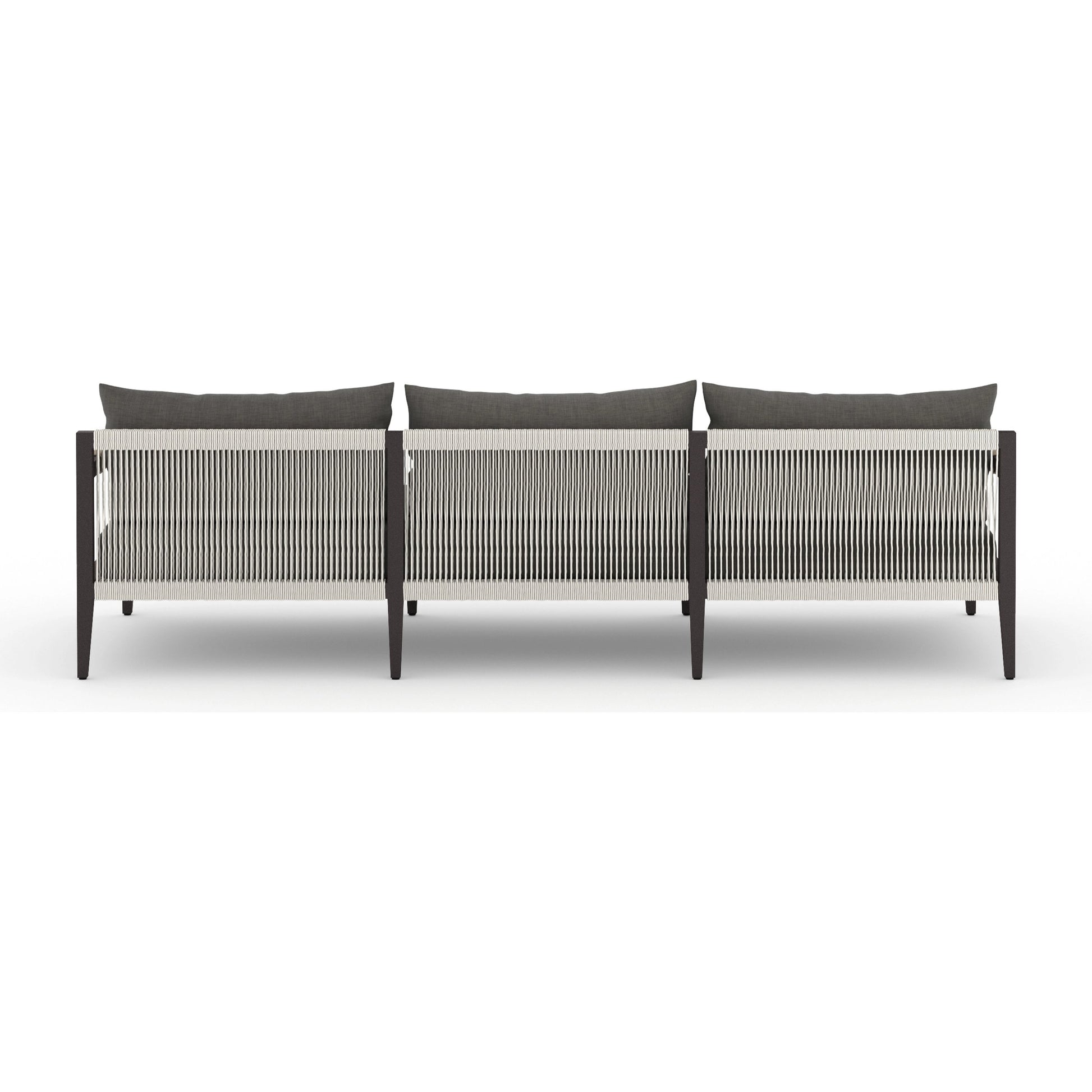 Sherwood Outdoor Sofa, Bronze by Four Hands. Made from 100% olefin, aluminum, 100% polypropylene in a modern style.