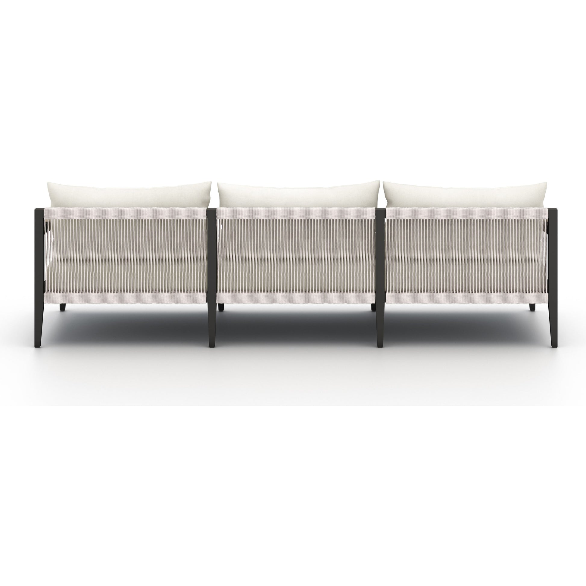 Sherwood Outdoor Sofa, Bronze by Four Hands. Made from 100% olefin, aluminum, 100% polypropylene in a modern style.