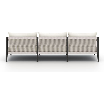 Sherwood Outdoor Sofa, Bronze by Four Hands. Made from 100% olefin, aluminum, 100% polypropylene in a modern style.