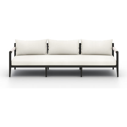 Sherwood Outdoor Sofa, Bronze by Four Hands. Made from 100% olefin, aluminum, 100% polypropylene in a modern style.