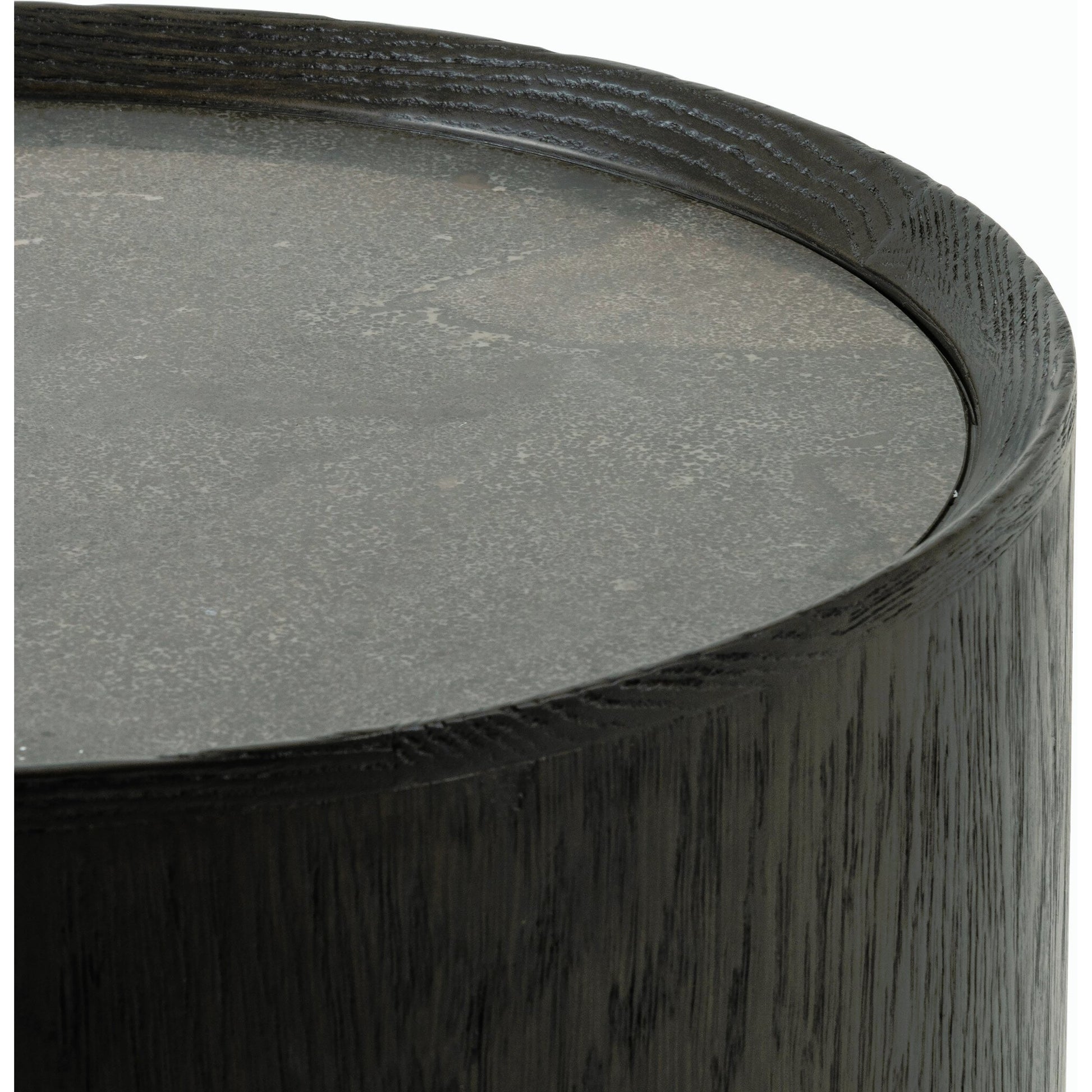 Astoria End Table by Four Hands in ebony, bluestone and ebony, blue stone. Made from bluestone, solid oak, oak plywood in a modern style.
