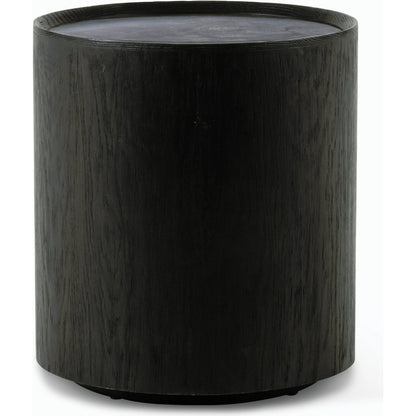 Astoria End Table by Four Hands in ebony, bluestone and ebony, blue stone. Made from bluestone, solid oak, oak plywood in a modern style.