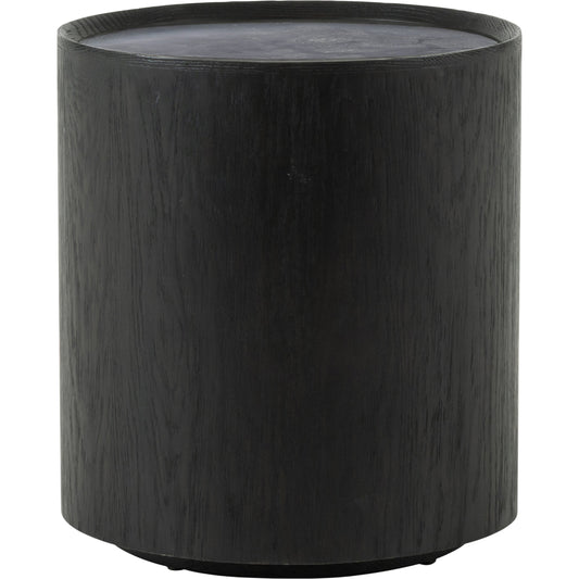 Astoria End Table by Four Hands in ebony, bluestone and ebony, blue stone. Made from bluestone, solid oak, oak plywood in a modern style.