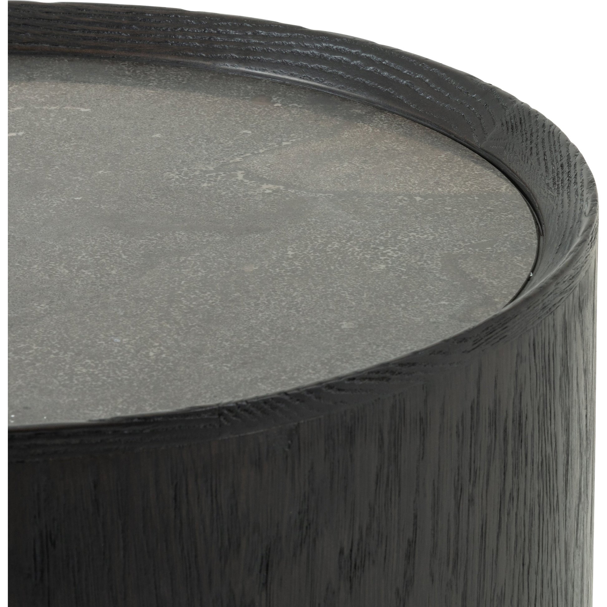 Astoria End Table by Four Hands in ebony, bluestone and ebony, blue stone. Made from bluestone, solid oak, oak plywood in a modern style.