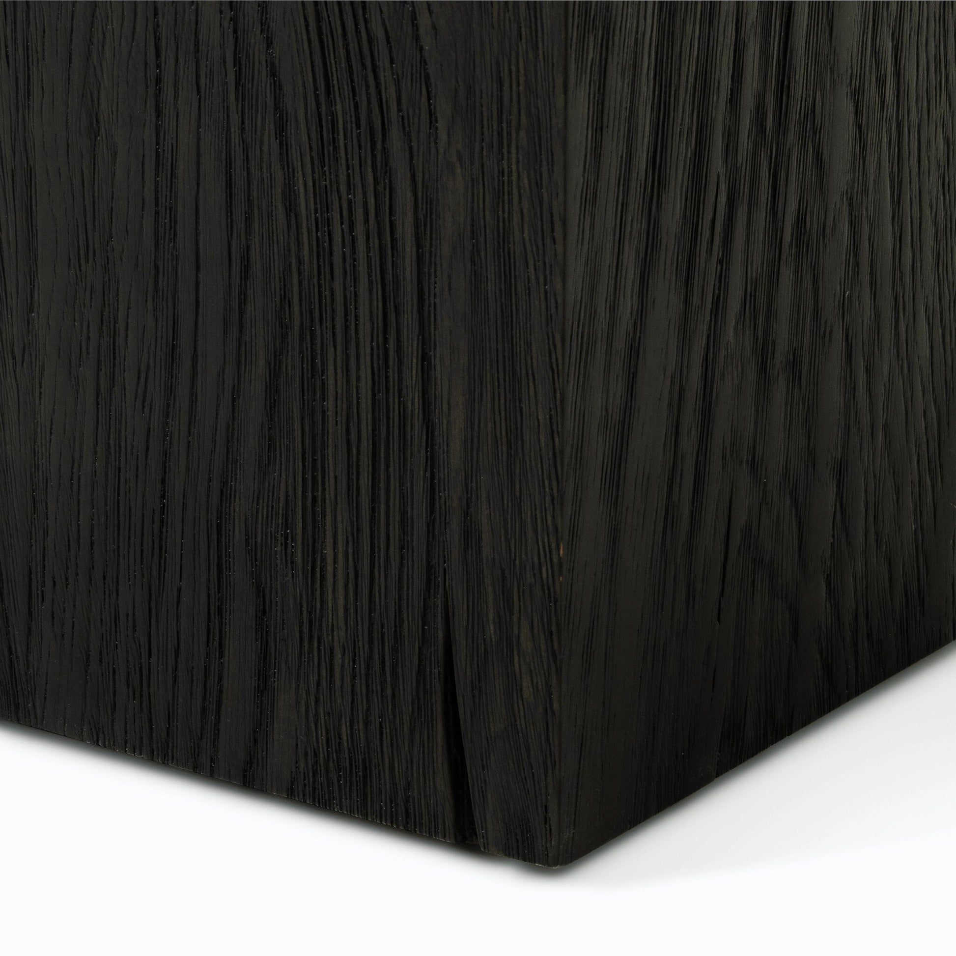 Brunswick End Table by Four Hands in ebony, brushed gunmetal, bluestone. Made from bluestone, solid oak, iron in a eclectic & global style.