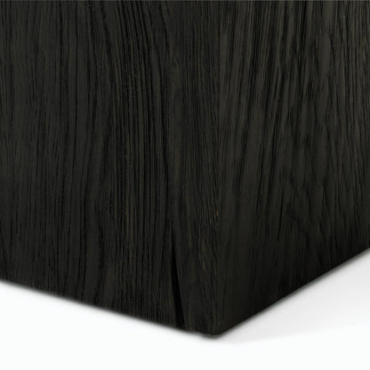 Brunswick End Table by Four Hands in ebony, brushed gunmetal, bluestone. Made from bluestone, solid oak, iron in a eclectic & global style.